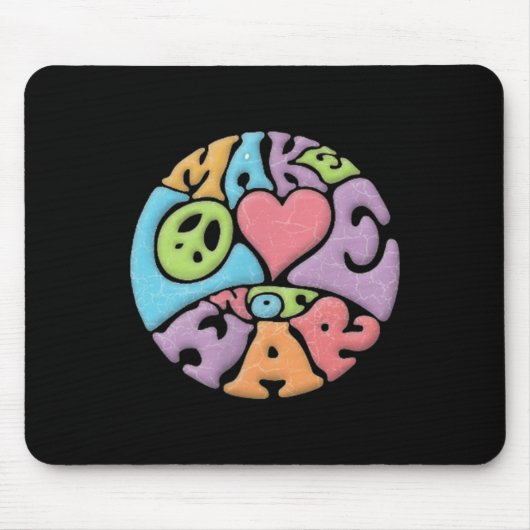 Liebe statt Krieg Mousepad (Vorne)