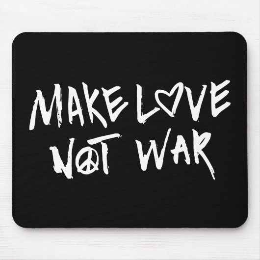 Liebe statt Krieg Mousepad (Vorne)