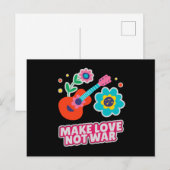 Liebe statt Krieg Postkarte (Vorne/Hinten)