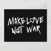 Liebe statt Krieg Postkarte (Vorderseite)