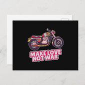 Liebe statt Krieg Postkarte (Vorne/Hinten)
