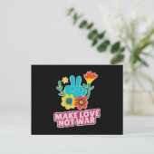 Liebe statt Krieg Postkarte (Stehend Vorderseite)