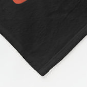 Liebe statt Krieg Retro-Hippie-Friedenszeichen Fleecedecke (Ecke)