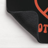Liebe statt Krieg Retro-Hippie-Friedenszeichen Mousepad (Ecke)