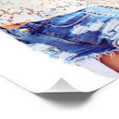 Liebe statt Krieg - Retro Hippie Poster (Ecke)