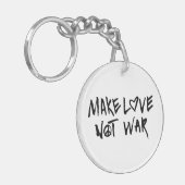 Liebe statt Krieg Schlüsselanhänger (Vorderseite links)