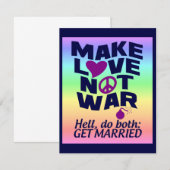 Liebe statt Krieg-Sonderposter (Vorne/Hinten)