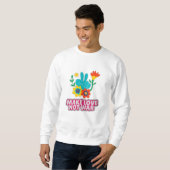 Liebe statt Krieg Sweatshirt (Vorne ganz)