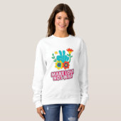 Liebe statt Krieg Sweatshirt (Vorne ganz)