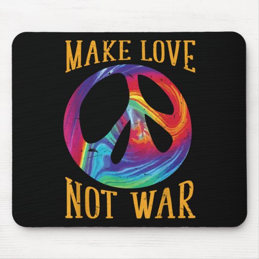 Liebe statt Krieg - Symbol des Friedens Mousepad (Vorne)