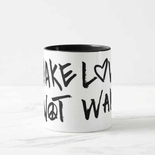 Liebe statt Krieg Tasse (Zentrum)