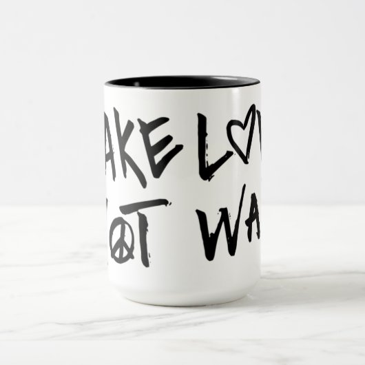 Liebe statt Krieg Tasse (Zentrum)