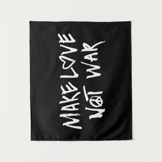 Liebe statt Krieg Wandteppich (Vorderseite)