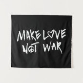 Liebe statt Krieg Wandteppich (Vorderseite (Horizontal))