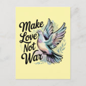 Liebe statt Kriegstrieb Postkarte (Vorderseite)