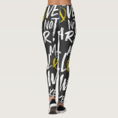 Liebe statt Kriegsunterstützung für die Ukraine Leggings (Rückseite)