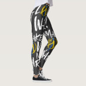 Liebe statt Kriegsunterstützung für die Ukraine Leggings (Rechts)