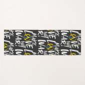 Liebe statt Kriegsunterstützung für die Ukraine Yogamatte (Vorderseite (Horizontal))