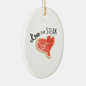 Liebe-Steak Keramikornament (Rechts)