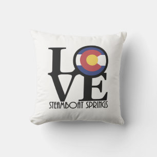 LIEBE Steamboat Springs Colorado Kissen