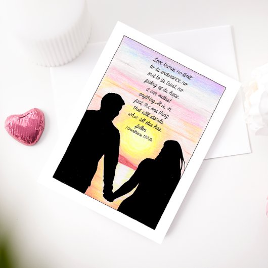 Liebe steht für Inspiration Postkarte