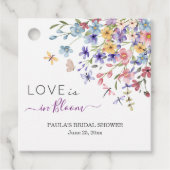 Liebe steht in Blüte Libellen Brautparty Geschenkanhänger (Vorderseite)