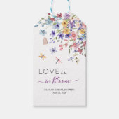 Liebe steht in Blüte Libellen Brautparty Geschenkanhänger (Vorderseite)