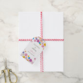 Liebe steht in voller Blüte Wildblumengarten Braut Geschenkanhänger (Mit Garn)