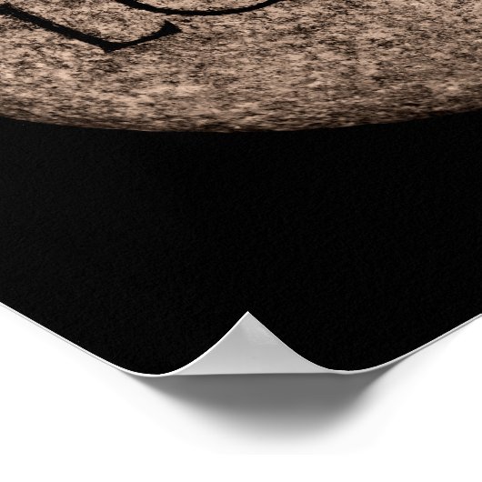 "Liebe" Stein Poster (Ecke)