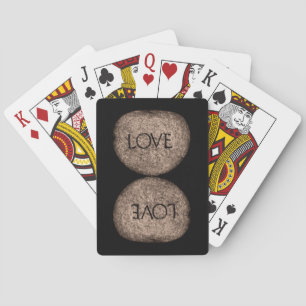 "Liebe" Stein Spielkarten