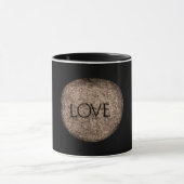 "Liebe" Stein Tasse (Zentrum)