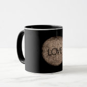 "Liebe" Stein Tasse (Vorderseite Links)