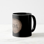"Liebe" Stein Tasse (VorderseiteRechts)