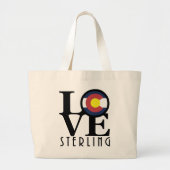 LIEBE Sterling Colorado Jumbo Stoffbeutel (Vorne)