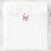 Liebe Stern-Aufkleber (Tasche)