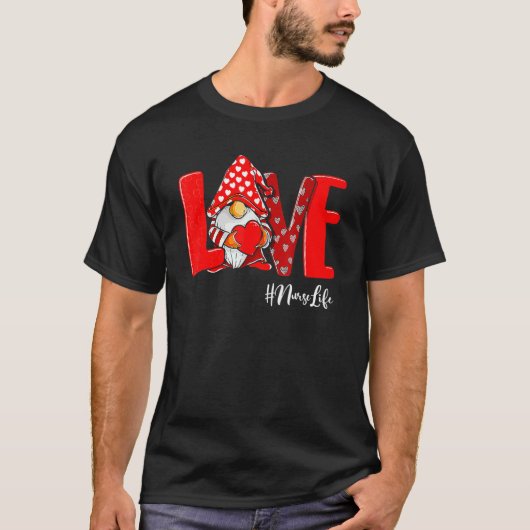 LIEBE Stethoscope Nurse Life Valentine Day 2023 Gn T-Shirt (Vorderseite)