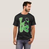 Liebe Stethoscope Nurse St Patrick's Day T-Shirt (Vorne ganz)