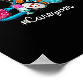 LIEBE Stethoscope Scrub Krankenpflege Poster (Ecke)