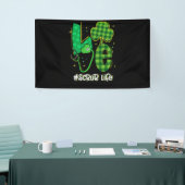 Liebe Stethoscope Scrub Life Kleeblatt Patricks Da Banner (Messeveranstaltung)
