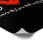 Liebe Stillzeit Bewusstsein Stillzeit Stillzeit Poster (Ecke)