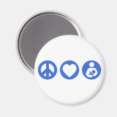 Liebe Stillzeit Magnet (Vorderseite/Rückseite)