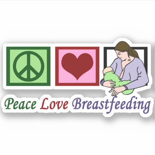 Liebe Stillzeit Mutter Aufkleber (Vorderseite)