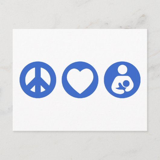 Liebe Stillzeit Postkarte (Vorderseite)