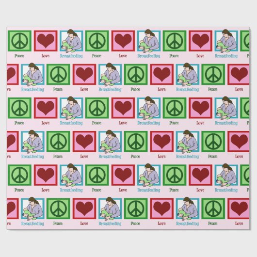 Liebe Stillzeit Stillzeit Berater Geschenkpapier (Flach)