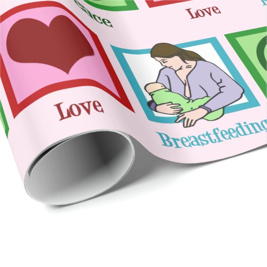 Liebe Stillzeit Stillzeit Berater Geschenkpapier (Rolleneckpunkt)