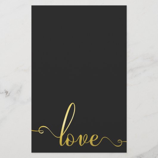 "Liebe" Stilvolle Valentinstag Stationery Briefpapier (Vorderseite)
