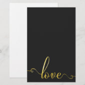 "Liebe" Stilvolle Valentinstag Stationery Briefpapier (Vorne/Hinten)