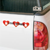 Liebe Stinks Bumper Stinker Autoaufkleber (Auf Lkw)