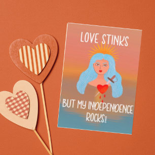 Liebe stinks Funny Niedlich Anti Valentinstag Feiertagskarte