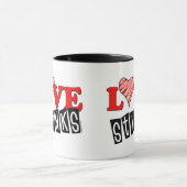 Liebe Stinks Geschenke Tasse (Zentrum)